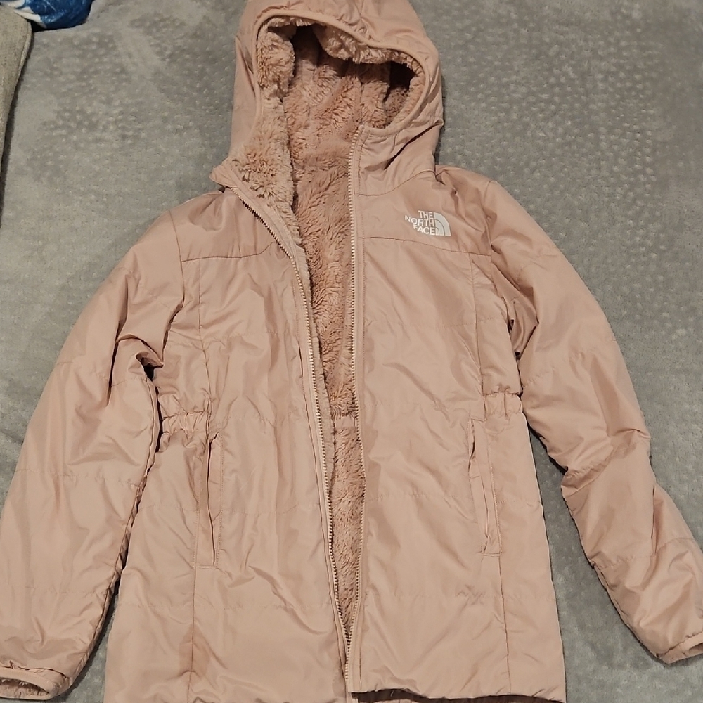 The North Face Girl's Pink Reversible Hooded Jacket